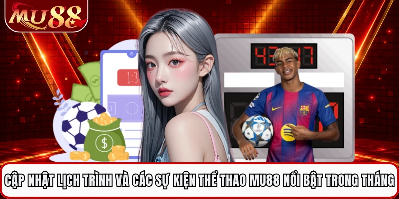 Cập nhật lịch trình và các sự kiện thể thao MU88 nổi bật trong tháng 
